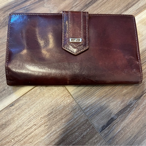 Vintage Gary's Leather  Credit Card ID Window Bifold Wallet - Made in USA - Picture 1 of 8